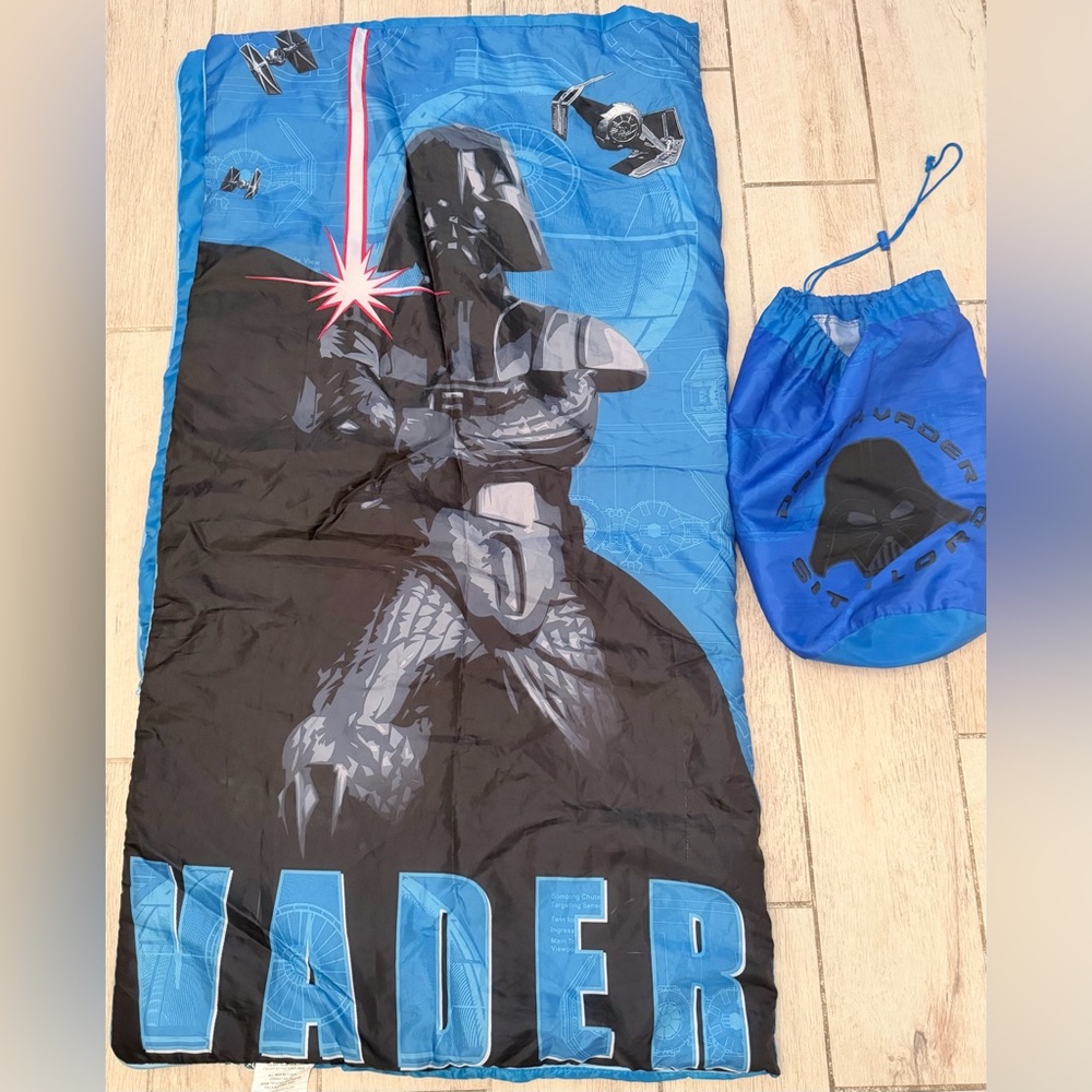 Star Wars Light Blue & Black Logo Zippered Pouch